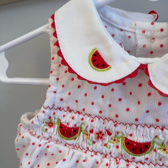 Youngland watermelon sleeveless Dress & Bottoms in Baby Girl Size 3 / 6 months - Picture 3 of 8